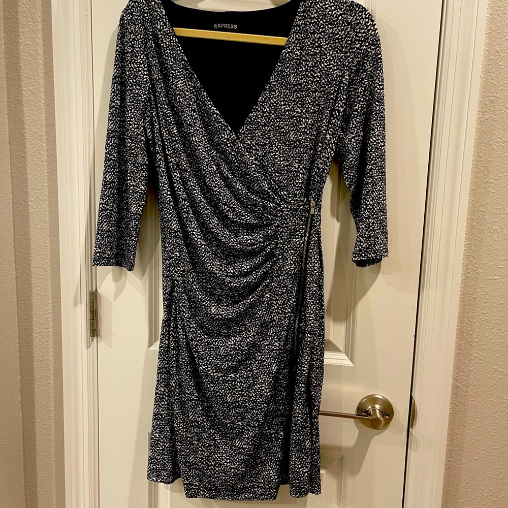 Express Dress with Side Zipper Detail